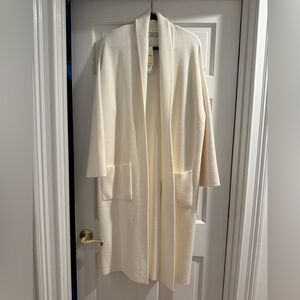 Mango Off-White Knit Duster